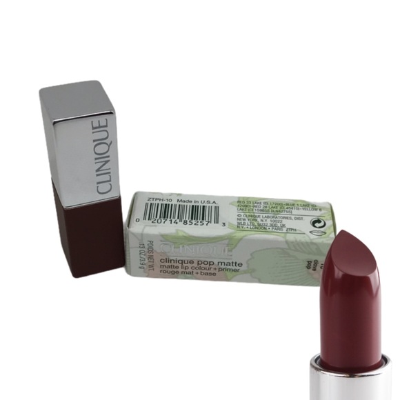 CLINIQUE pop matte lip color + primer clove pop - Picture 2 of 6